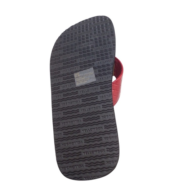 Yellow Box Women’s Cocoa Red Flip Flop Sandal Size 9.5 - Picture 6 of 8